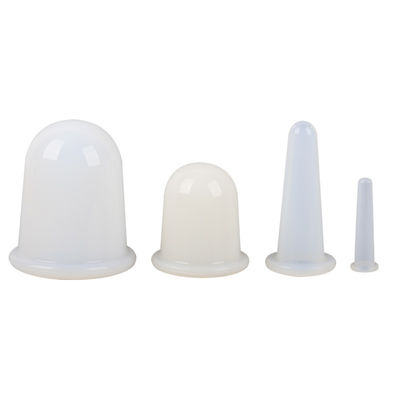 Copos de silicone para massagem facial 4 em 1 com logotipo personalizado mini terapia antienvelhecimento