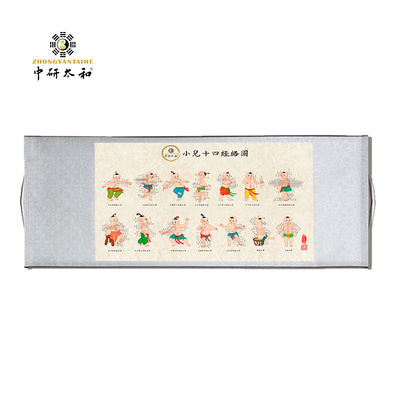 Gráfico de medicina tradicional chinesa de parede de rolagem para escritório e família