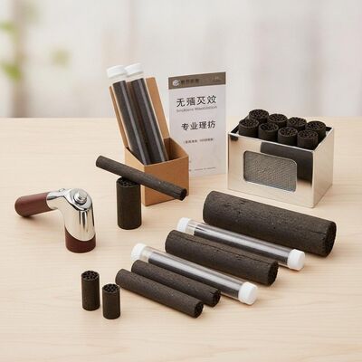 Moxibustion sem fumo Moxa Moxibustion útil Vários tamanhos adequados para clínicas de acupuntura e terapêutica profissional