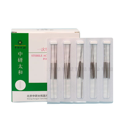 Terapia indolor estéril descartável de alta qualidade da acupuntura das agulhas da acupuntura 500pcs de Zhongyan Taihe