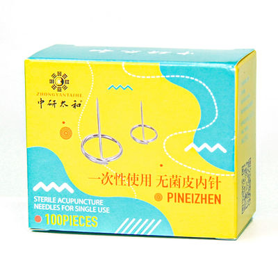 Agulhas Intradermal 100Pcs da acupuntura de Jianlekang de aço inoxidável