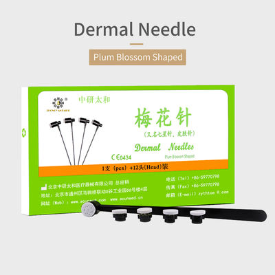 qualidade  ISO13485 Plum Blossom 7 Star Needle Acupuncture With 12 Replaceable Heads Fábrica