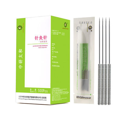 10mm de comprimento de punho endireito Agulhas de acupuntura intradérmicas para a medicina tradicional chinesa e alívio da dor