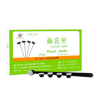 15cm comprimento Zhongyan Plum Blossom ferramenta de acupuntura agulha OEM com serviço personalizado