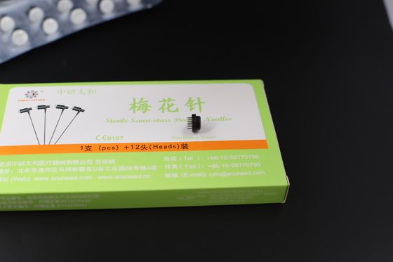 Agulhas de acupuntura de classe II Agulha de flor de ameixa Ferramenta médica profissional para terapia tradicional e estimulação da pele