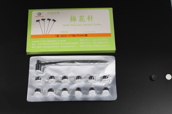 Agulhas de acupuntura de classe II Agulha de flor de ameixa Ferramenta médica profissional para terapia tradicional e estimulação da pele