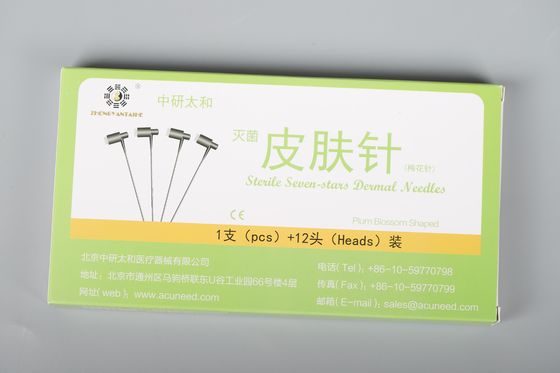 Classe II de Terapia de Acupuntura Eficaz Agulhas de Flor de Ameixa Cabo de PVC Tratamento