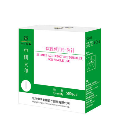 Zhongyan Taihe Alta Qualidade 500pcs Agulhas de Acupuntura Estéreis Disponíveis Acupuntura Terapia