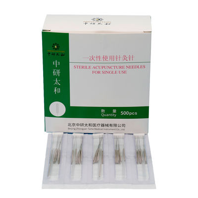 Zhongyan Taihe Alta Qualidade 500pcs Agulhas de Acupuntura Estéreis Disponíveis Acupuntura Terapia