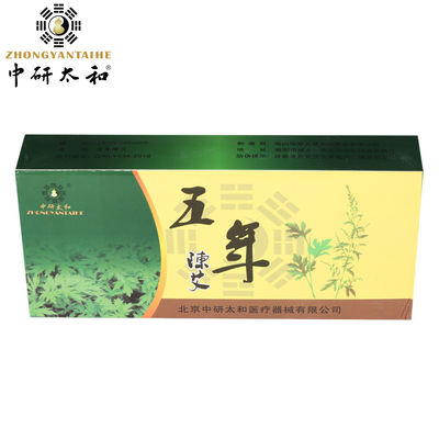 O verde Moxa puro Rolls de ZhongYan Taihe para Moxibustion remenda a artemísia chinesa
