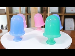 Conjunto de xícaras de silicone de grau alimentício para massagem nos olhos e rosto para cuidados com a saúde